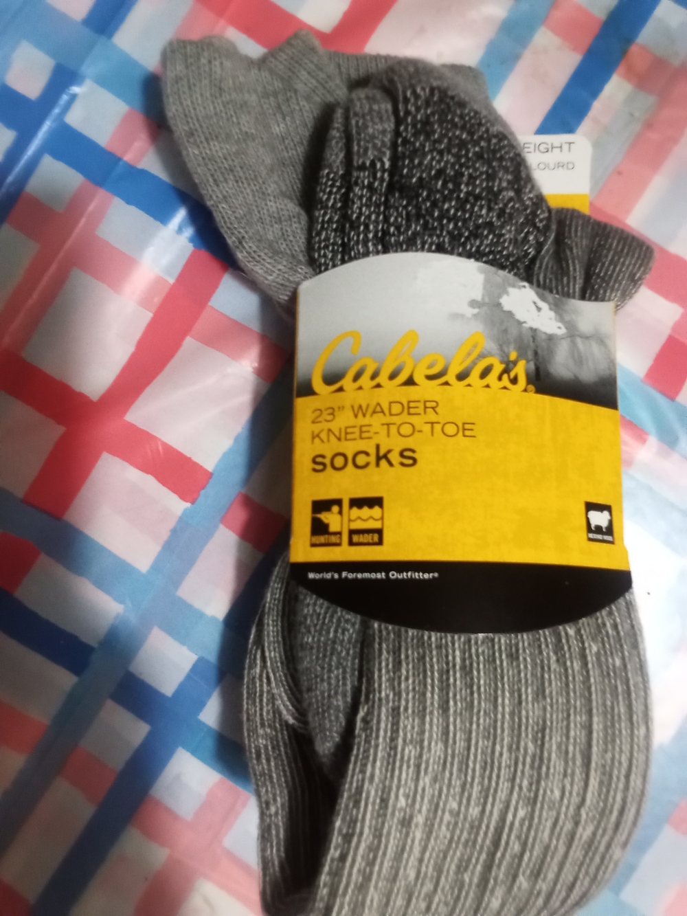 Cabela's Gray Men's Wader Knee-to-Toe Socks